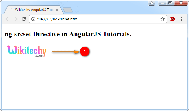 Sample Output for AngularJS ngsrcset