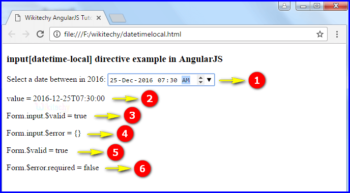 Sample Output1 for Input Datetime Local In Angularjs