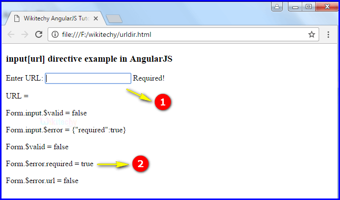 Sample Output2 for AngularJS Input URL