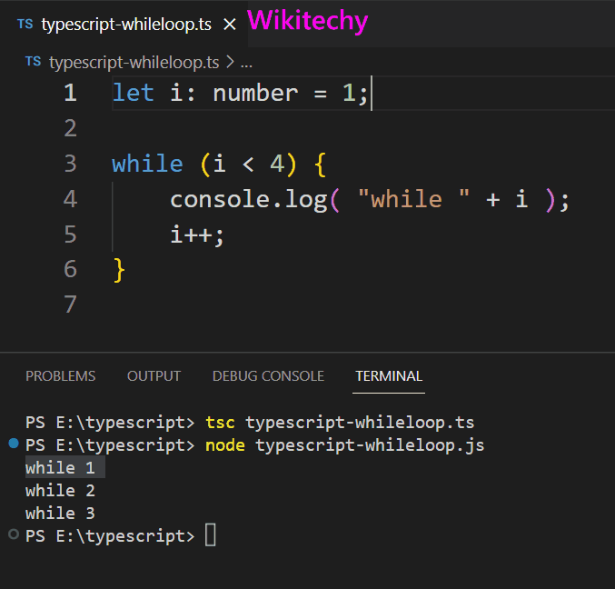 typescript-whileoop