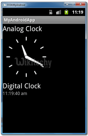  analog digital clock android