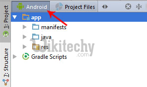  android option android studio