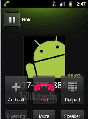  call view of android