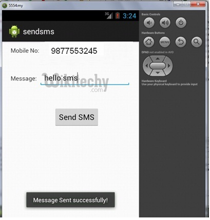  android send sms