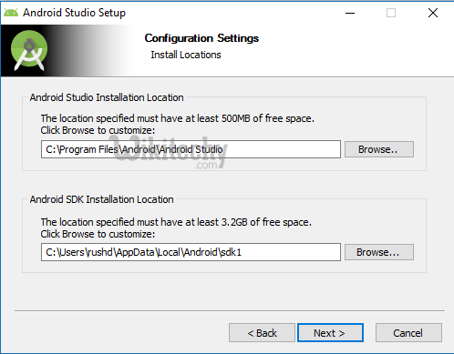  Android Studio Installation Paths