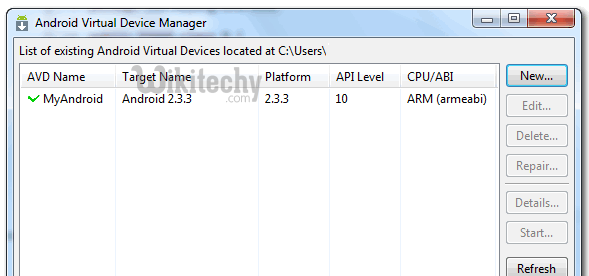  android virtual device manager