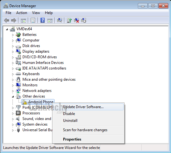  device manager window