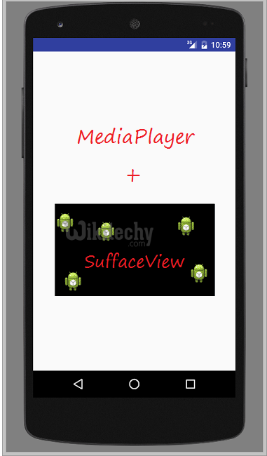  mediaplayer view in android
