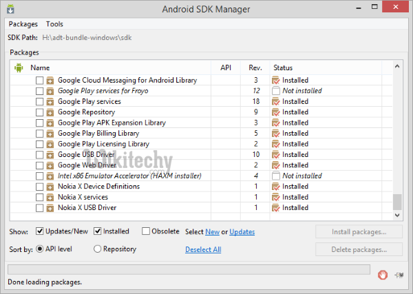  sdk manager download driver done