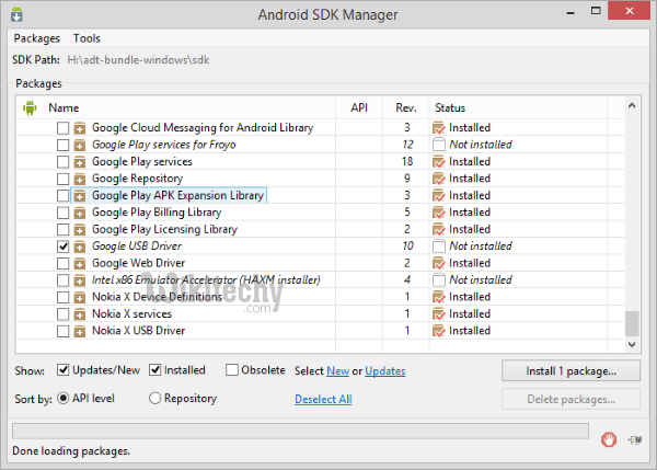  sdk manager download driver