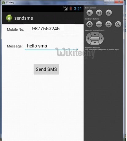  send sms in android