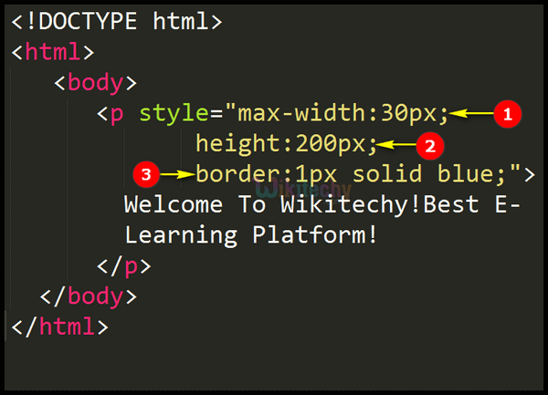 Code Explanation CSS Max Width Property