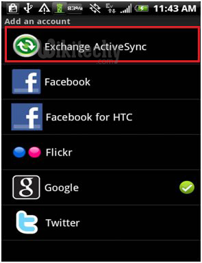  android-fix-exchange-activesync-error