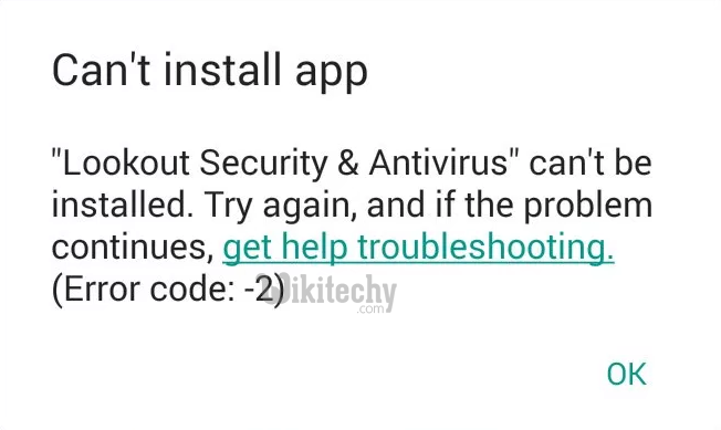  error code 2 in google play store