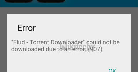 google playstore error 907