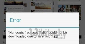 google playstore error 498