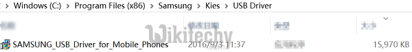 samsung kies locate usb driver