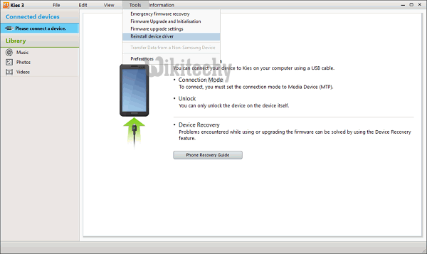 samsung kies reinstall device driver