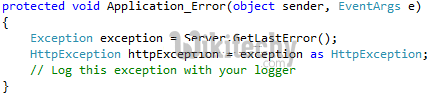  dotnet application error