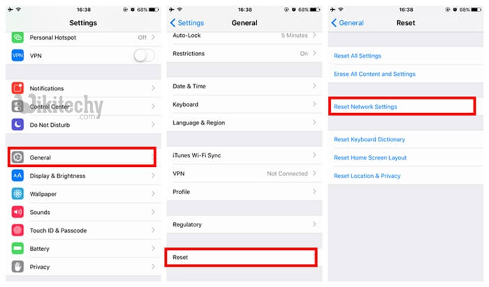  icloud reset network settings