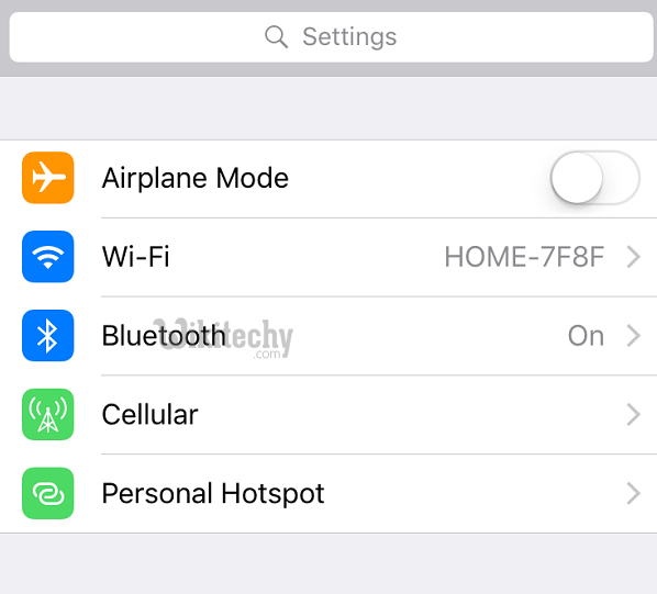 iphone setting wifi