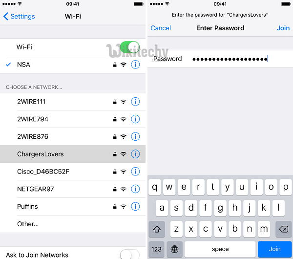  iphone wi-fi network