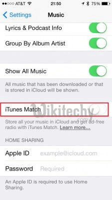  turn off itunes match