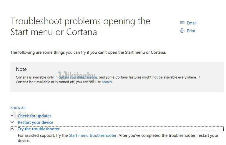  troubleshooter cortana