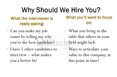 Why should we hire you 