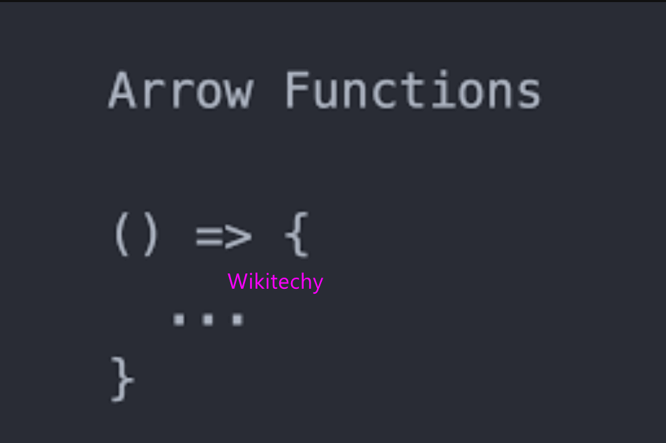 What Is Arrow Function In React How Is It Used React