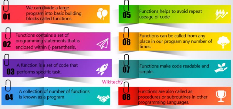 What Is Function Why To Use Function Functions In C   What Is Fucntion In C 768x360 