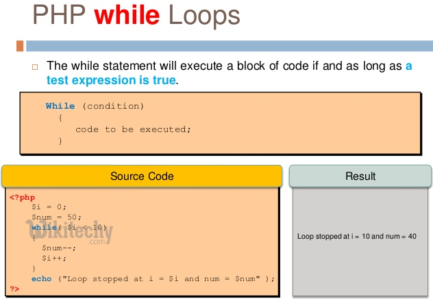write a for loop in php