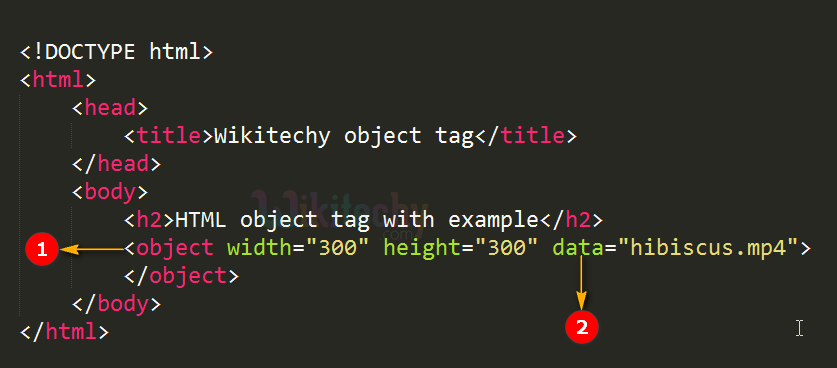 <object> Tag Code Explanation