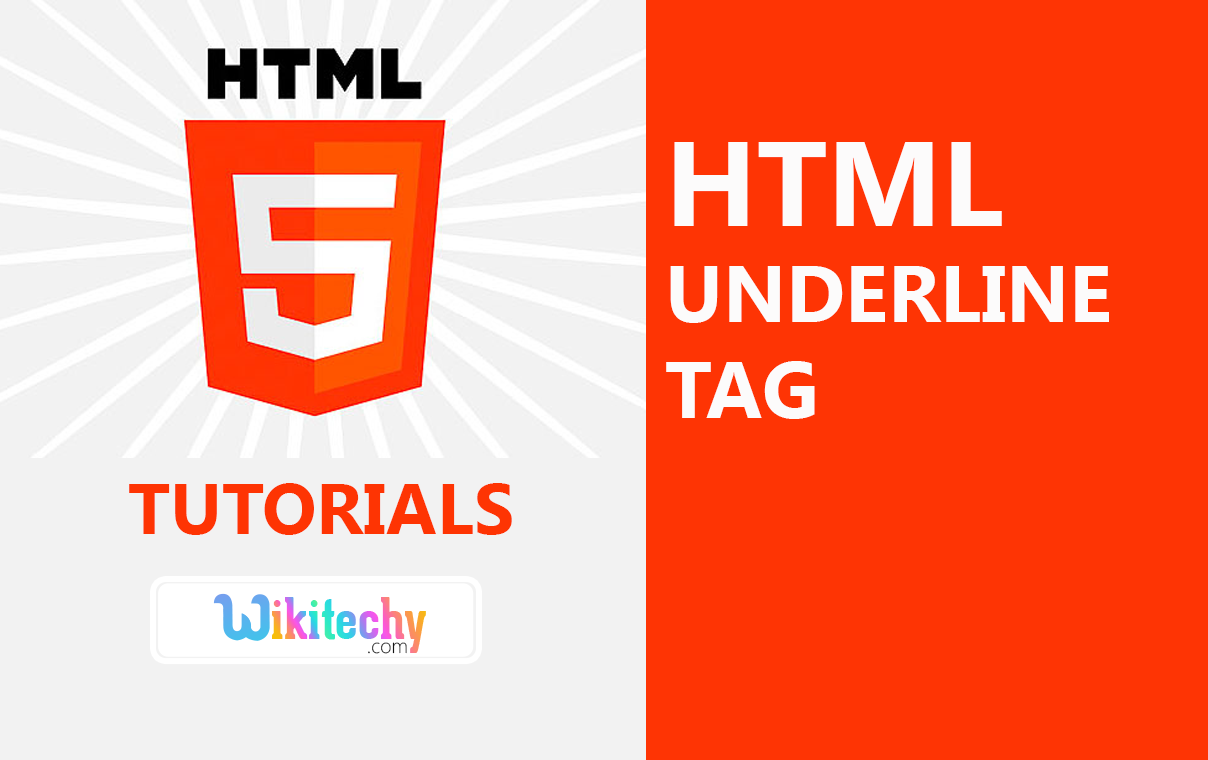 html tutorial - Underline Tag in HTML - html5 - html code - html form ...