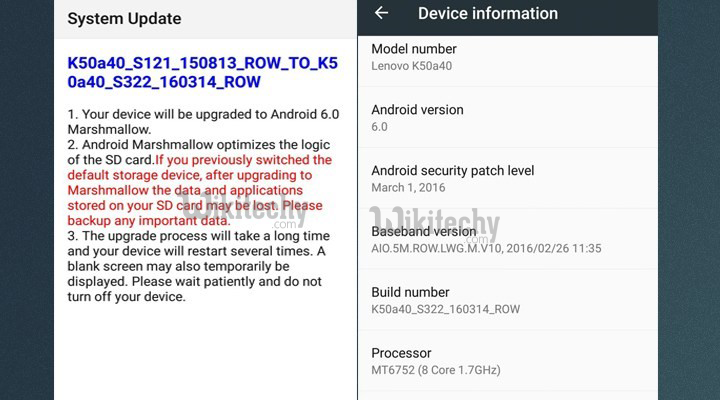 android marshmallow zip file for lenovo k3 note