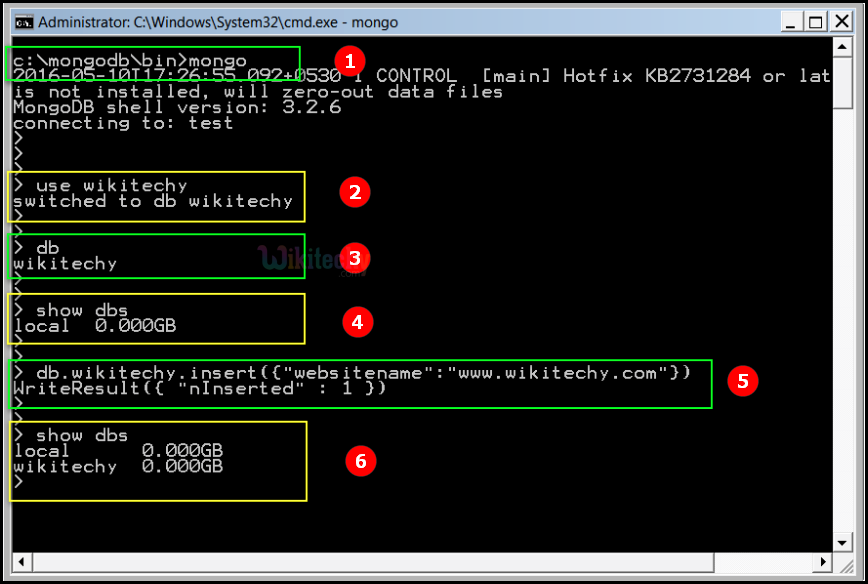 Mongodb Create Database MongoDB Tutorial Wikitechy