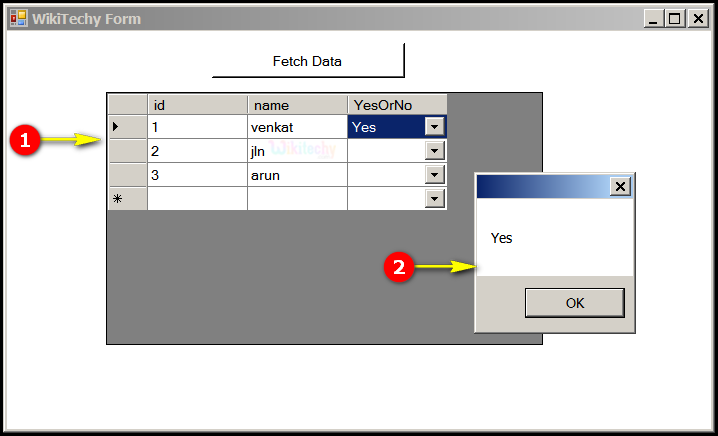  c-sharp combobox grid output