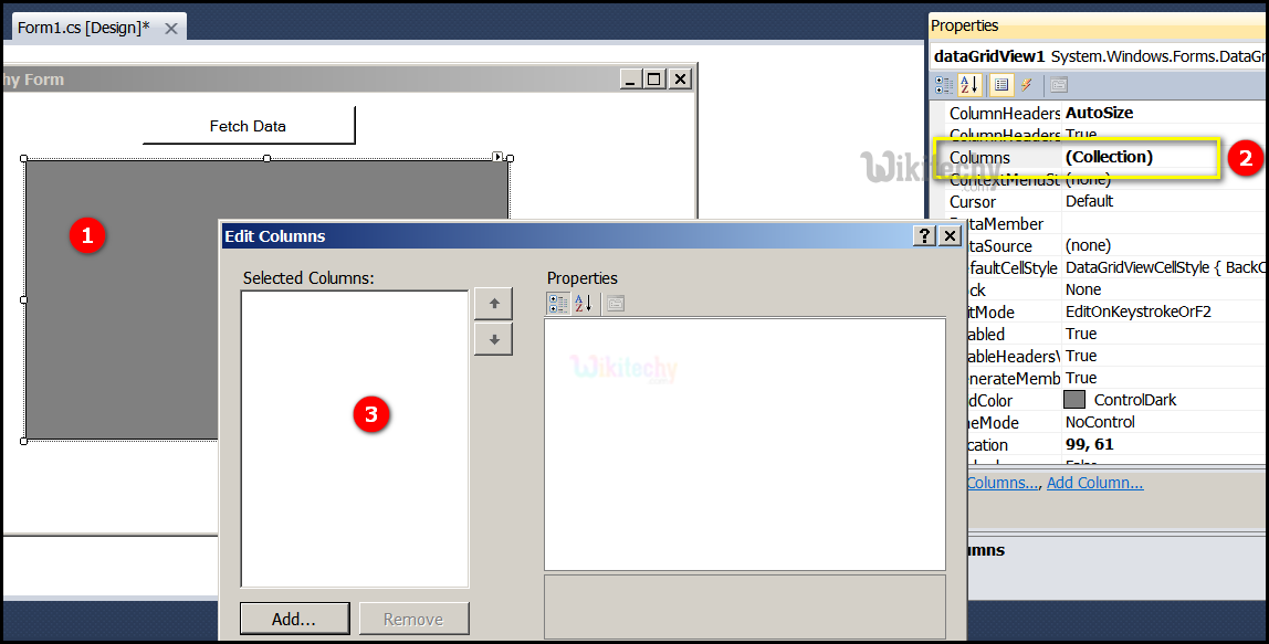  c-sharp data fetch output