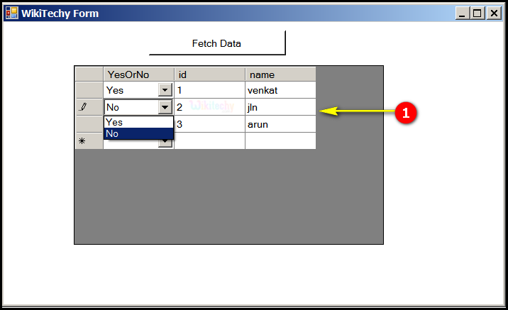  c-sharp edit fetch data