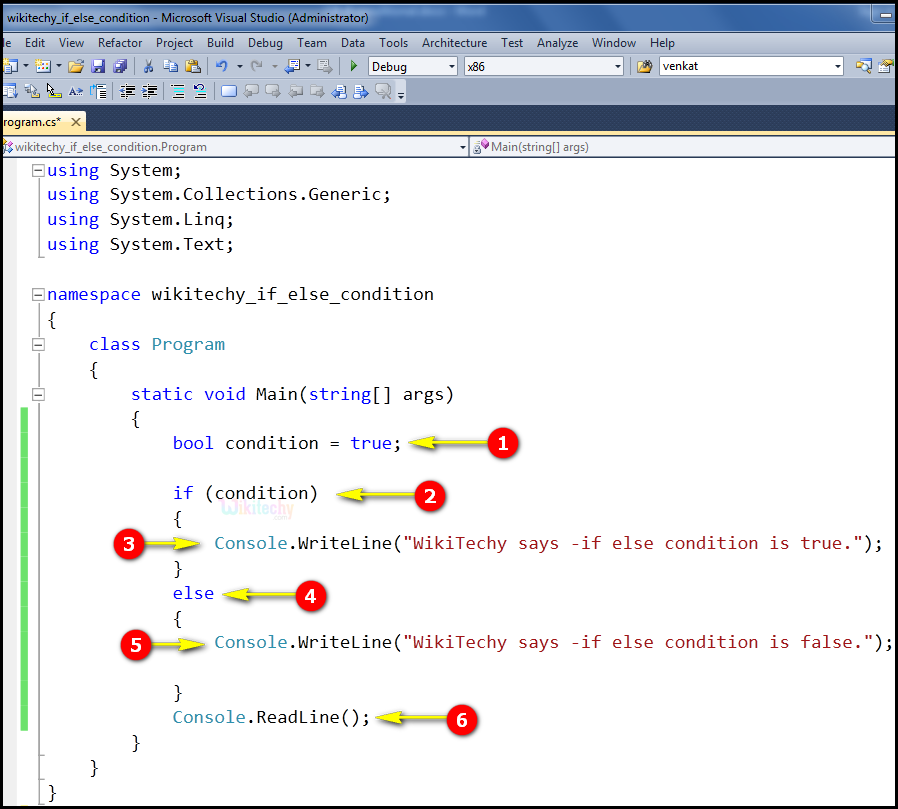  if else conditional code in c#