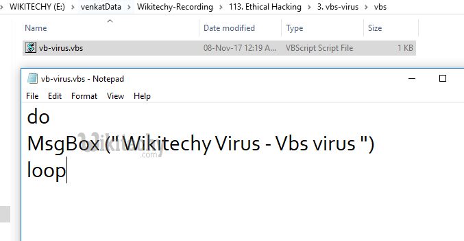 notepad virus