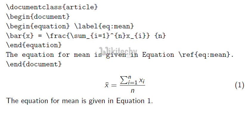  latex equation