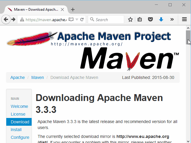 how to install maven on mac os