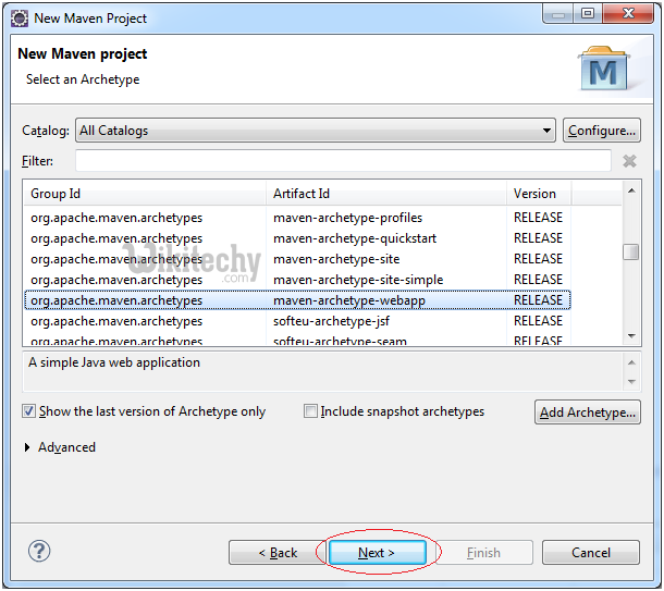  learn maven tutorial - quick create maven web application project step3 - maven example