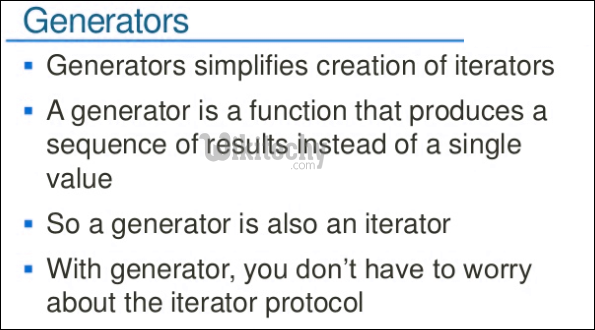 Python - generators