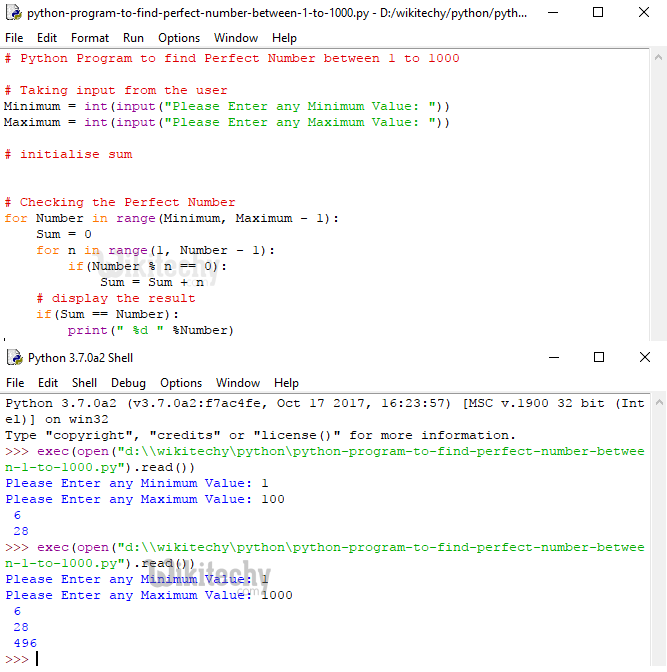 Python Tutorial Python Program To Find Perfect Number By Microsoft 