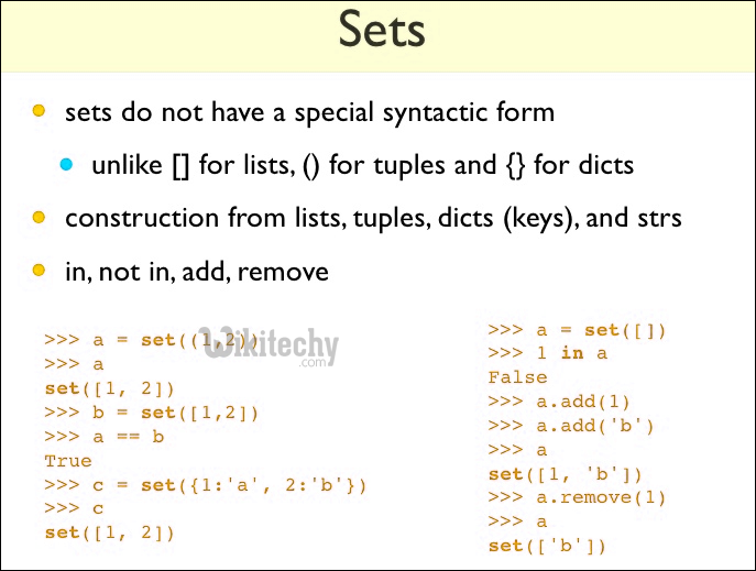 Python - sets