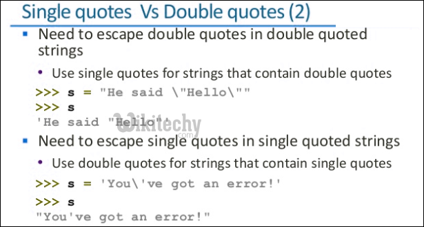 Python - single quotes double quotes 2