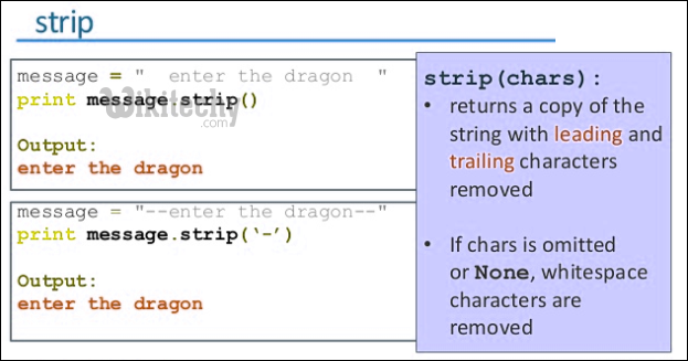 Python Tutorial Python String Python String Methods Part 3 Strip Lstrip Rstrip Min 