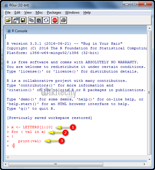 simple loop in r